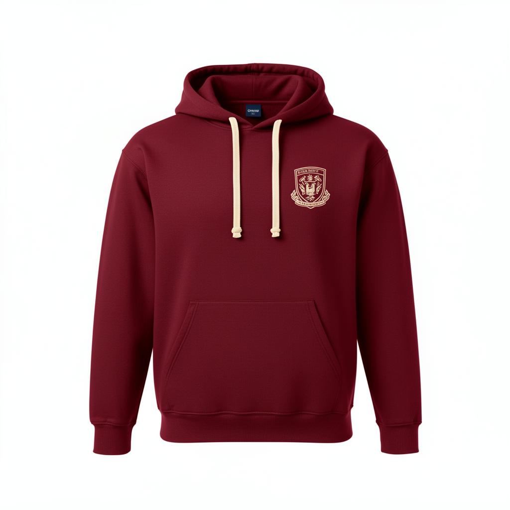 Maroon & Cream Hoodie Leavers Hoodie